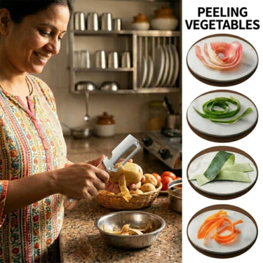 Multi-Functional Slicing Knife with Peeler