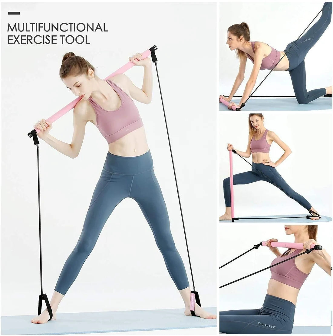 FirstFit Premium Pilates Stick Fitness Bar