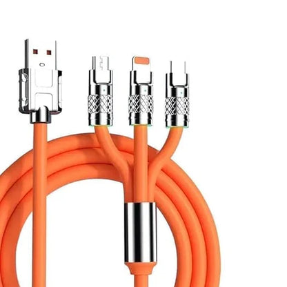 120W Fast Charging Cable Phone Charger 3 in 1 Super Cha
