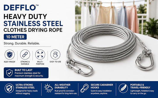 10M Stainless Steel Rope With Hooks